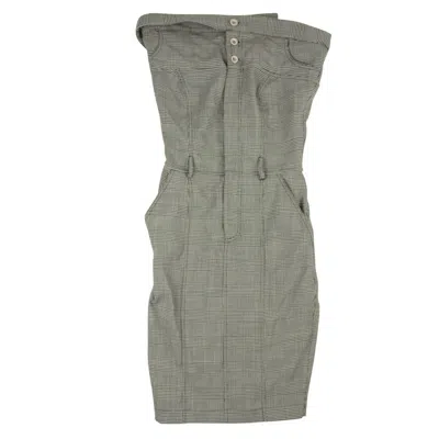 Ben Taverniti Unravel Project Ice Leather Lace-up Front Cropped Pants - Gray In Grey
