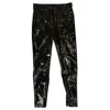 Ben Taverniti Unravel Project Latex Lace Up Pants - Black In Black