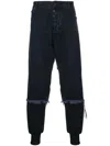 Ben Taverniti Unravel Project Layered Jeans In Black