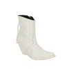 BEN TAVERNITI UNRAVEL PROJECT LEATHER WESTERN LOW BOOTS SHOES - WHITE