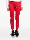 Ben Taverniti Unravel Project Mid-rise Tapered Jeans In 红色
