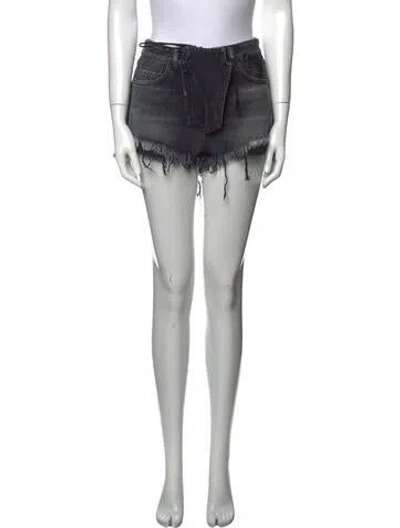 Pre-owned Ben Taverniti Unravel Project Mini Shorts In Black