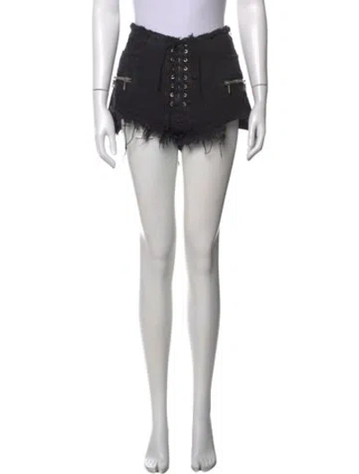 Pre-owned Ben Taverniti Unravel Project Mini Shorts In Black
