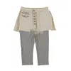 Ben Taverniti Unravel Project Reverse Shorts Layestretch Leggings - White In White