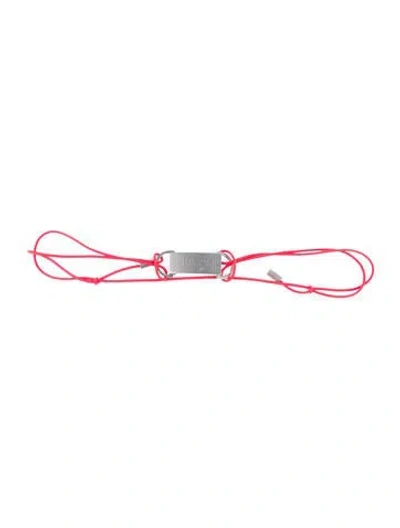 Pre-owned Ben Taverniti Unravel Project Skinny Waist Belt In Red