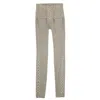 Ben Taverniti Unravel Project Suede Lace Up Skinny Pants - Gray In Grey