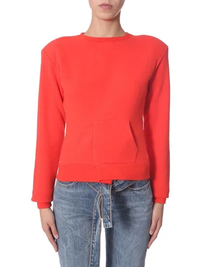 Ben Taverniti Unravel Project Unravel Crew Neck Sweatshirt In Red