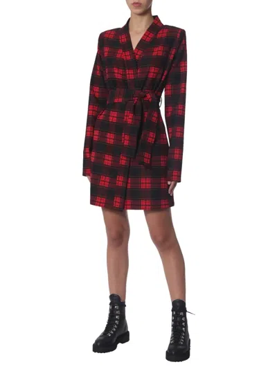 Ben Taverniti Unravel Project Unravel Short Dress In Red