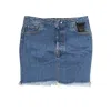 Ben Taverniti Unravel Project Wash Tulle Denim Mini Skirt - Blue In Blue