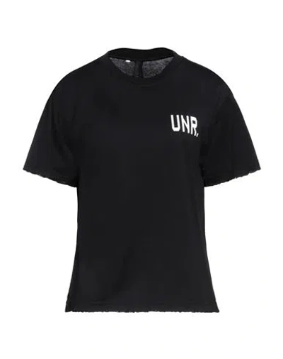 Ben Taverniti Unravel Project Woman T-shirt Black Size M Cotton