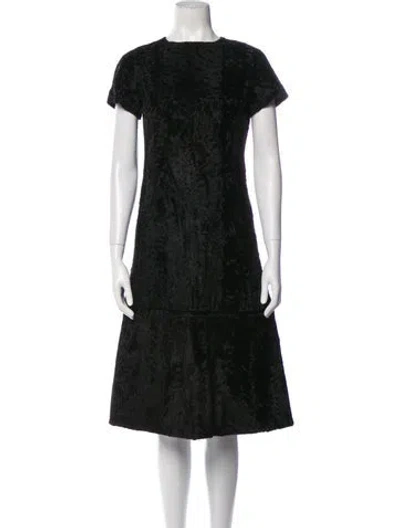 Pre-owned Ben Thylan Vintage Midi Length Dress In Black