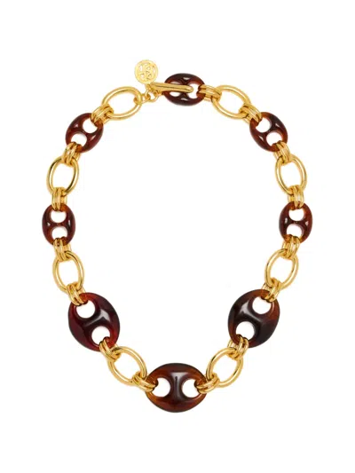 Ben-amun Chain-link Necklace In Pink