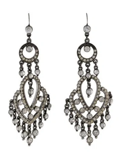 Pre-owned Ben-amun Crystal Chandelier Earrings In Multicolor