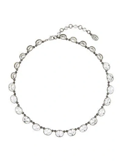 Pre-owned Ben-amun Crystal Collar Necklace, 17" In Multi