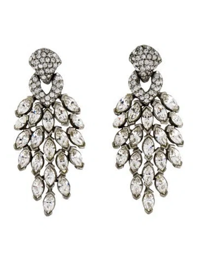 Pre-owned Ben-amun Crystal Drop Earrings In Multicolor
