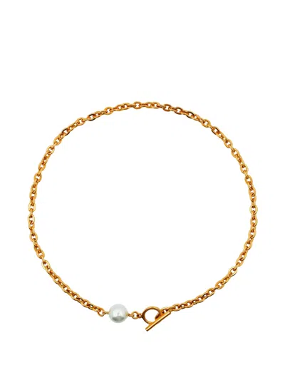 Ben-amun Pearl-detail Necklace In Gold