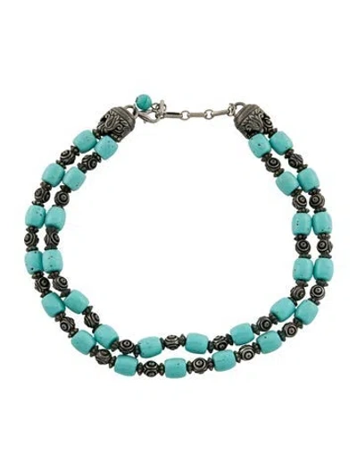 Pre-owned Ben-amun Resin Beaded Multistrand Necklace, 16.75"