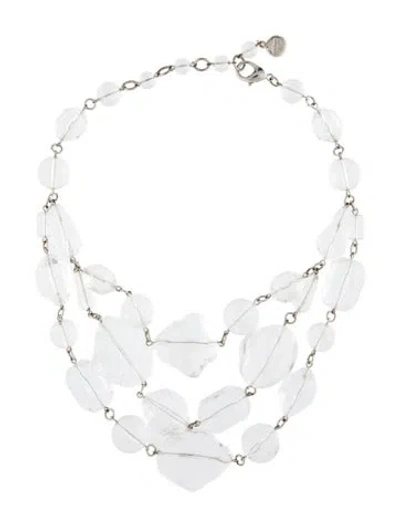 Pre-owned Ben-amun Resin Beaded Multistrand Necklace, 17.25"