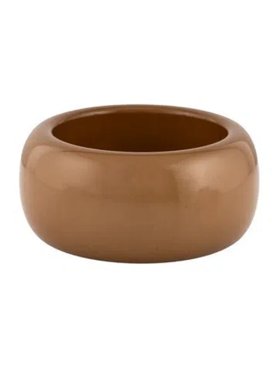 Pre-owned Ben-amun Resin Ryan Exclusive Bangle Bracelet, 8" In Brown
