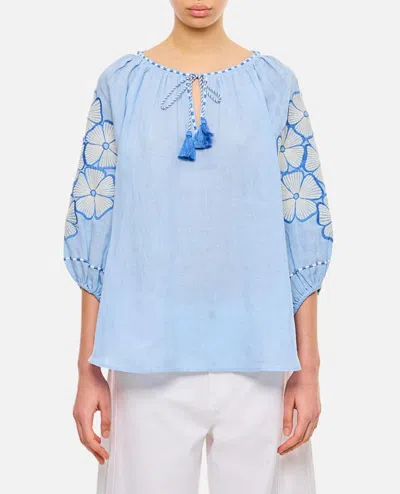 Benaras By Citrus Top In Sky Blue