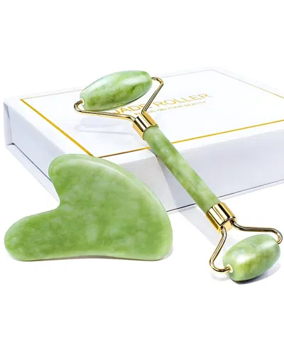 Benat Unisex Jade Roller & Gua Sha Gift Box In Transparent