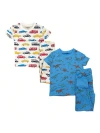 Benben Babies'  2 Pack Boys' Pajamas In Blue Dinosaurs/cars