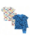 Benben Babies'  2 Pack Boys' Pajamas In Dark Dinosaurs/cars