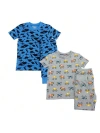 Benben Babies'  2 Pack Boys' Pajamas In Dark Dinosaurs/trucks