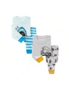 Benben Kids'  2 Pack Boys' Shortsleeve Pajamas In Trains/sharks