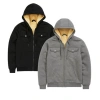 Benben 2 Pack Mens Heavyweight Fur Lined Zip Hoodie Jacket In Black