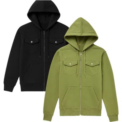 BENBEN BENBEN 2 PACK MENS HEAVYWEIGHT ZIP HOODIE JACKET