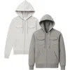 Benben 2 Pack Mens Heavyweight Zip Hoodie Jacket In Multi