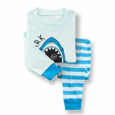 Benben Babies'  3 Pack Boys' Pajamas In Blue Dinosaurs/sharks/trains