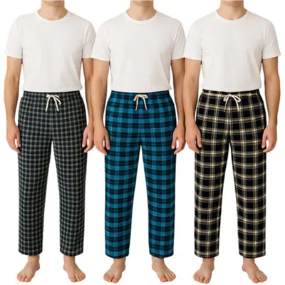 Benben 3 Pack Mens Flannel Pajamas Pants Ultra Soft In Sand