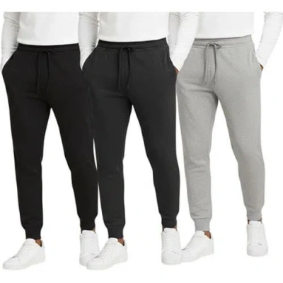 Benben 3 Pack Mens Ultra Soft Fleece Joggers Sweatpants
