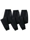 Benben 3 Pack Mens Ultra Soft Joggers In Black/black/black