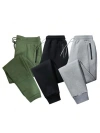 Benben 3 Pack Mens Ultra Soft Joggers In Olive/black/grey