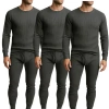 Benben 3 Pack Waffle Knit Thermal Loungewear Set In Green