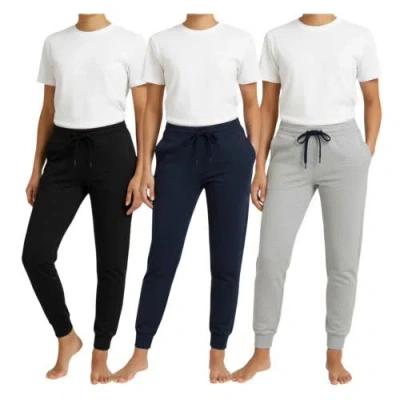 Benben 3 Pack Womens Ultra Soft Fleece Sweatpants Joggers In Multi