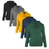 Benben 5 Pack Women Slim Cut Pullover Hoodie Tech Fleece Figure-flattering