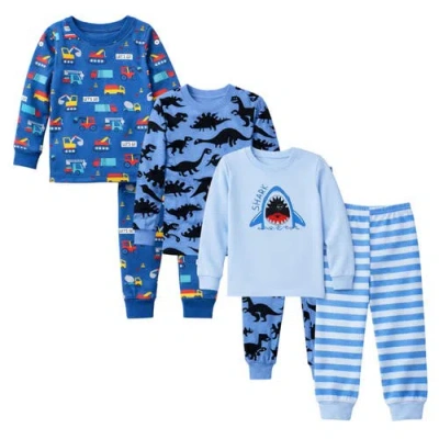 Benben Kids'  Boys 3 Pack Long Sleeve Pajamas