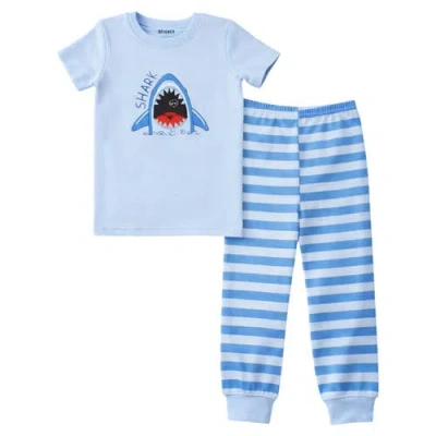 Benben Kids'  Boys Short Sleeve Pajamas Set In Blue