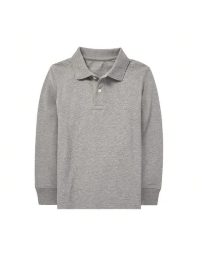 Benben Kid's Pique Polo In Grey