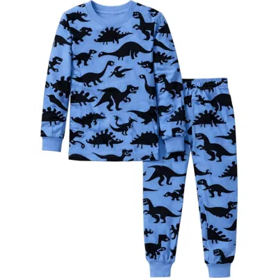 Benben Kids Toddler Boy Long Sleeve Pajamas Set Snug Fit Soft & Stylish Cozy Comfortable Sleepwear S In Blue