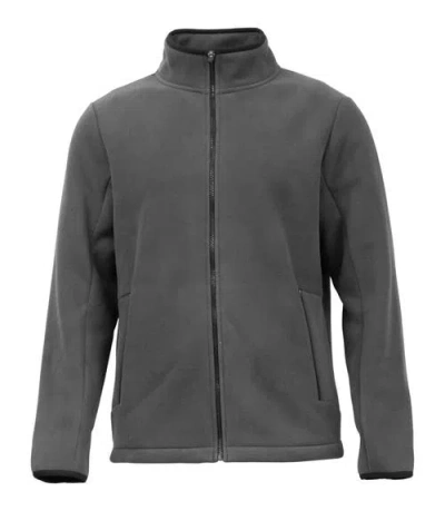 Benben Men Fleece Jacket Bonded Full Zip In Gray