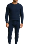 Benben Mens 2 Pack Thermal Set 4 Piece Top And Bottom Full Sets In Blue