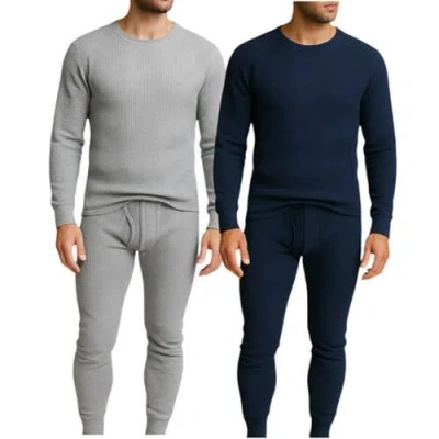 Benben Mens 2 Pack Thermal Set 4 Piece Top And Bottom Full Sets In Multi