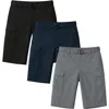 Benben Mens 3 Pack Cargo Belted Shorts