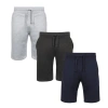 Benben Mens 3 Pack French Terry Shorts Ultra Soft Feel