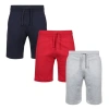 Benben Mens 3 Pack French Terry Shorts Ultra Soft Feel